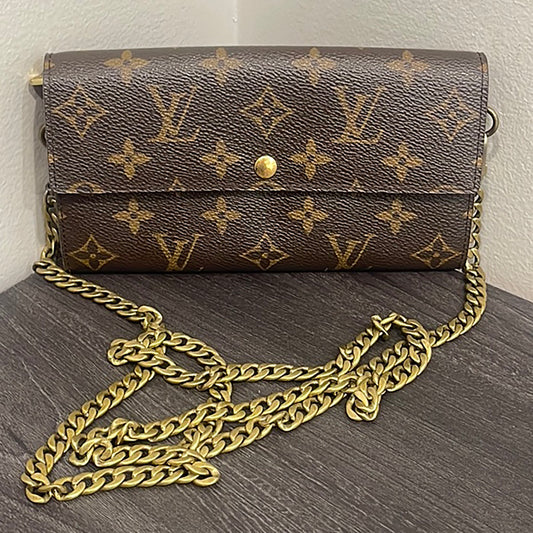 SOLD! Louis Vuitton Monogram Wallet on Chain