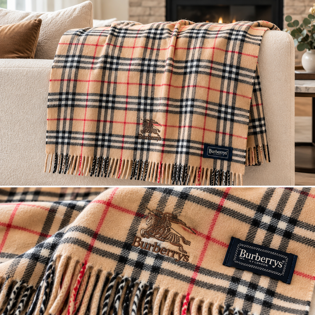 BURBERRY Vintage Throw Blanket(Oct 31)