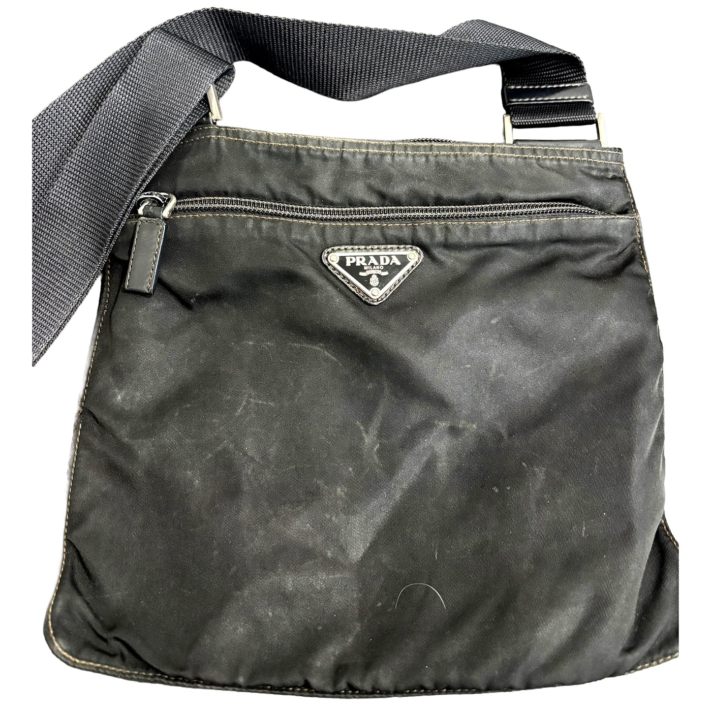 8896 PRADA Black Nylon Crossbody