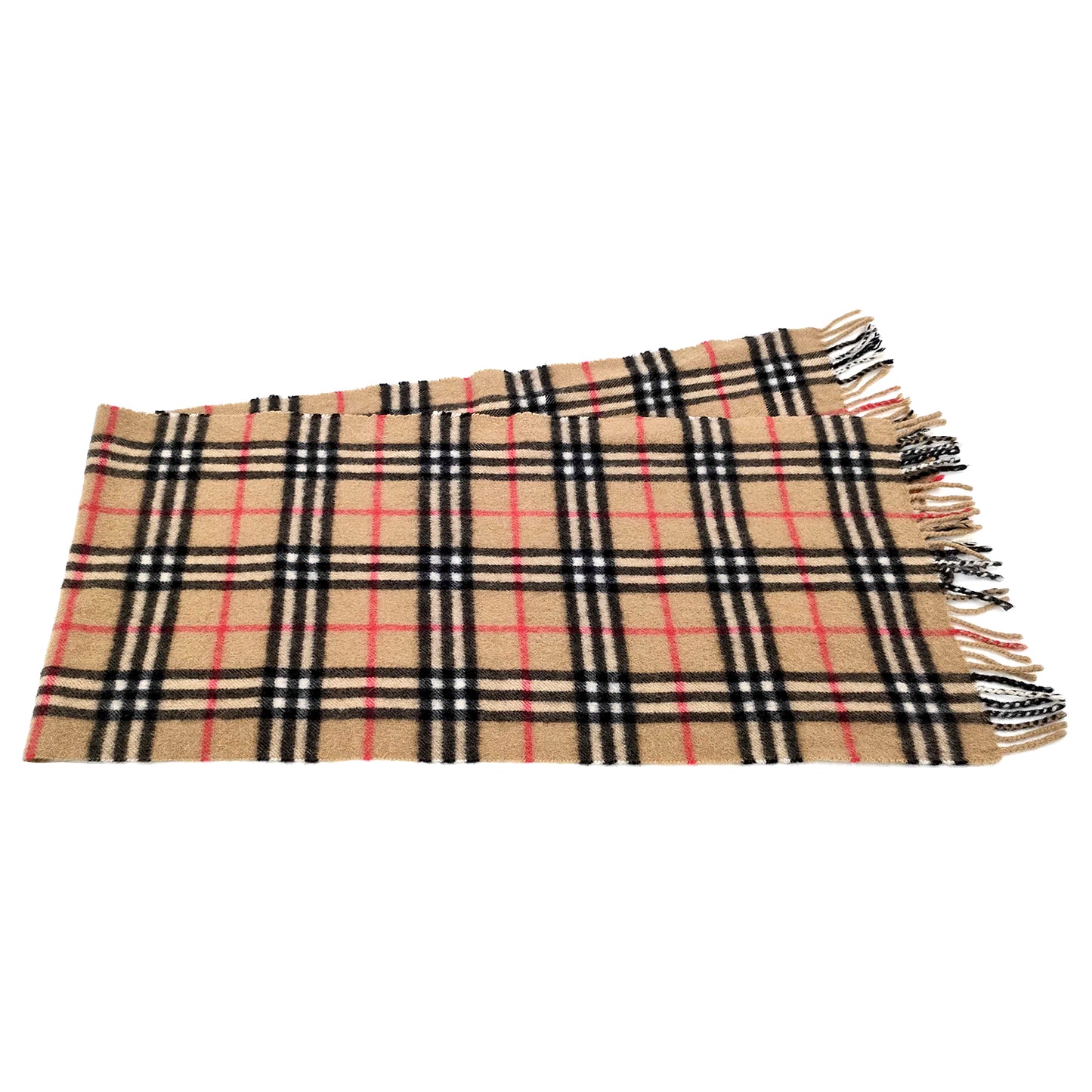 #1330 BURBERRY Vintage Archive Beige 100% Cashmere Scarf