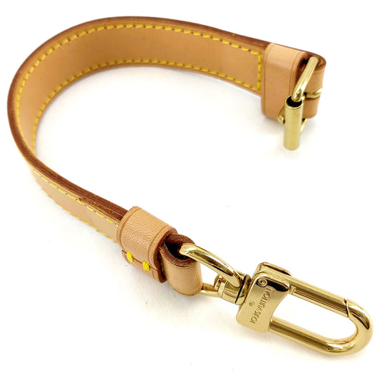 #1224 LOUIS VUITTON Vachetta Leather Strap Replacement: Lobster Clasp & Buckle End