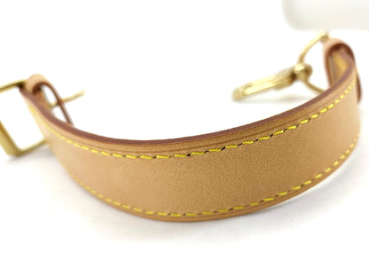 #1224 LOUIS VUITTON Vachetta Leather Strap Replacement: Lobster Clasp & Buckle End
