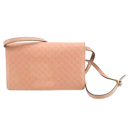 #1218 GUCCI Blush Pink Microguccisima Leather Crossbody