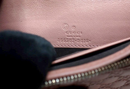 #1218 GUCCI Blush Pink Microguccisima Leather Crossbody