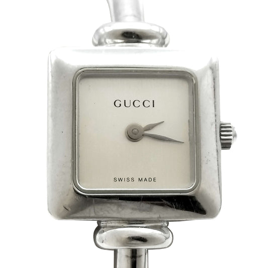 #1241 GUCCI 1900L Swiss Quartz-movement Stainless Steel Scratch-resistant Sapphire Crystal Bangle