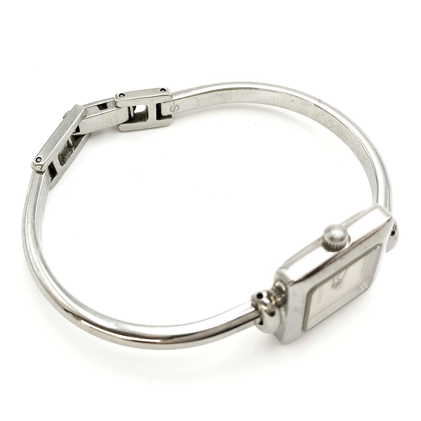 #1241 GUCCI 1900L Swiss Quartz-movement Stainless Steel Scratch-resistant Sapphire Crystal Bangle