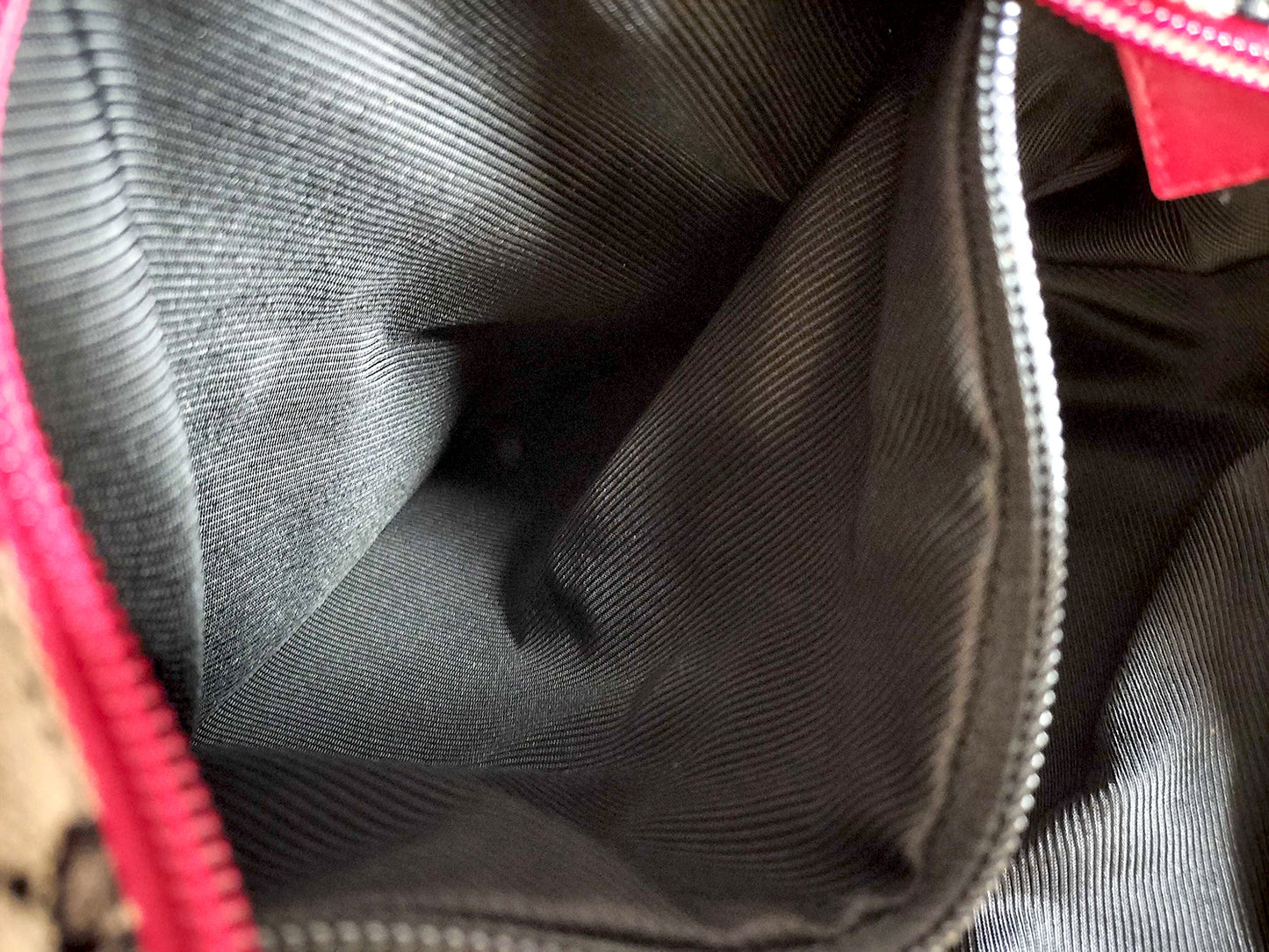 #1103 GUCCI GG Canvas Red Leather Donna Tote