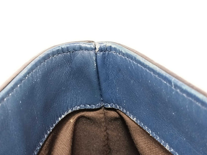 #1161 GUCCI Diamante Embossed Blue Leather Shoulder Tote