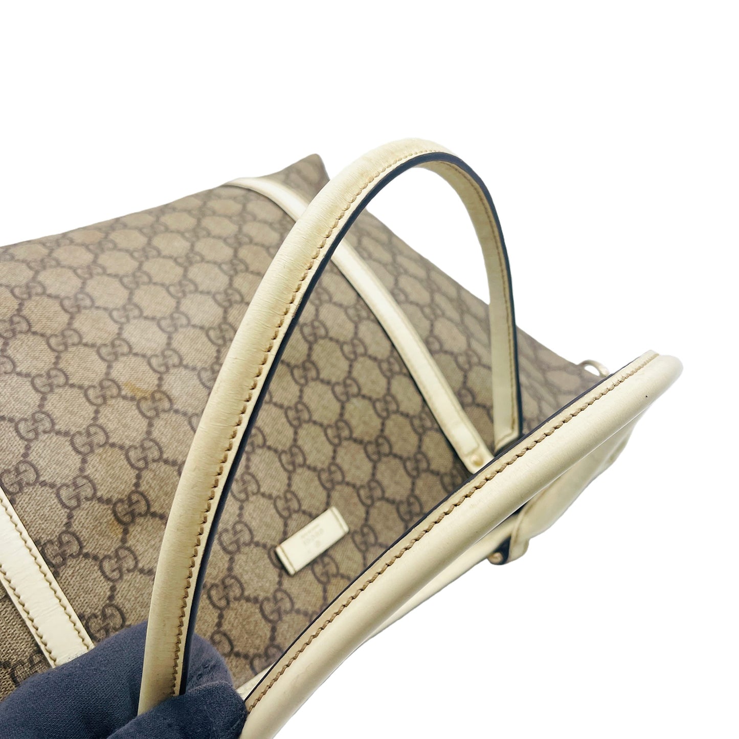 #1104 GUCCI GG Supreme Large Shoulder Tote