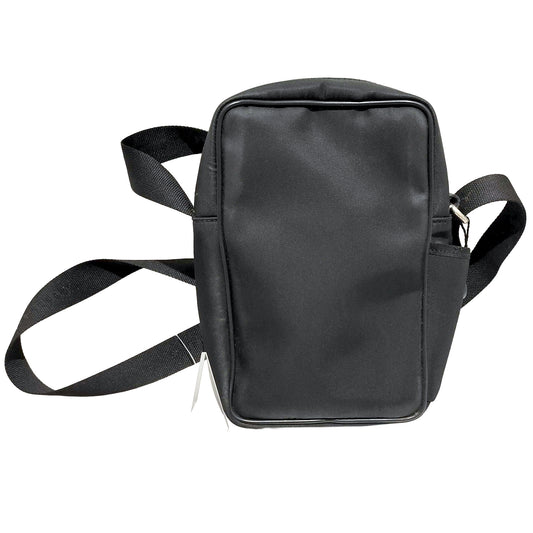 #1314 BURBERRY BLACK LABEL Check & Black Nylon Crossbody