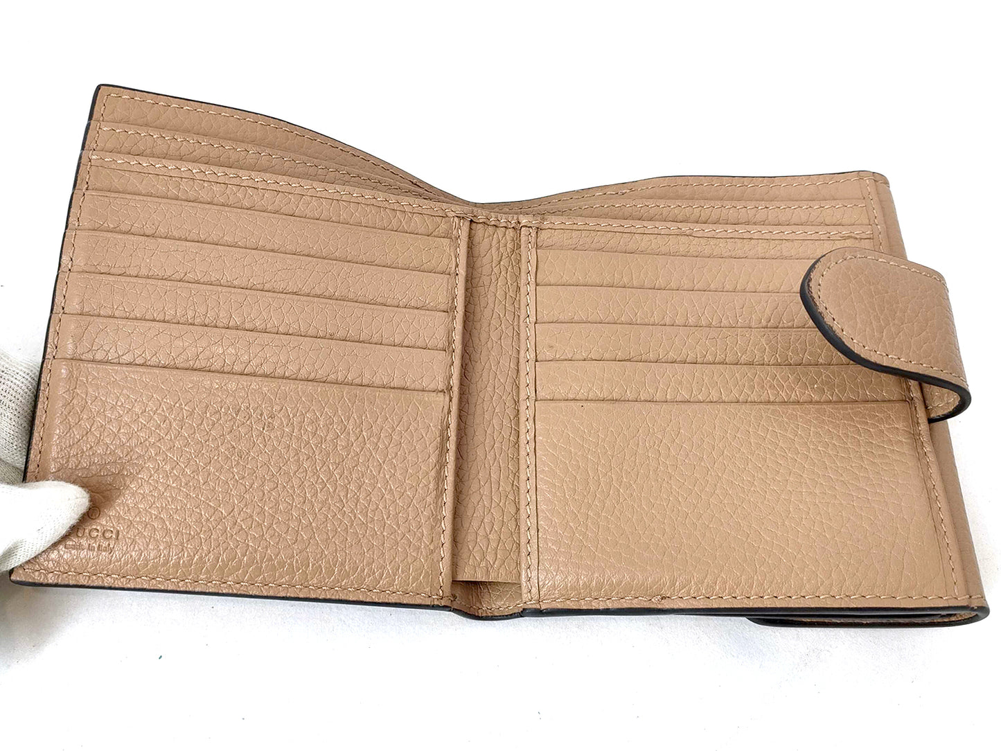 #1375 GUCCI GG Marmont Leather Bifold Wallet