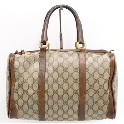 #1217 GUCCI Vintage Sherry Line GG Supreme Boston Bag
