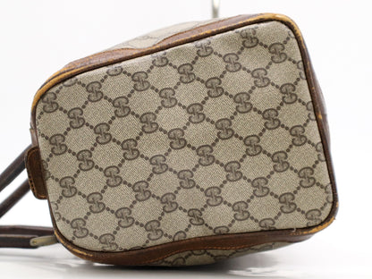 #1217 GUCCI Vintage Sherry Line GG Supreme Boston Bag
