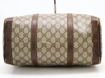 #1217 GUCCI Vintage Sherry Line GG Supreme Boston Bag