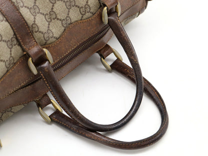#1217 GUCCI Vintage Sherry Line GG Supreme Boston Bag