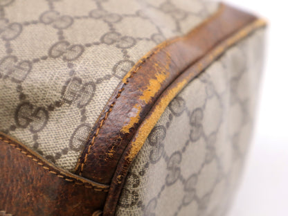 #1217 GUCCI Vintage Sherry Line GG Supreme Boston Bag