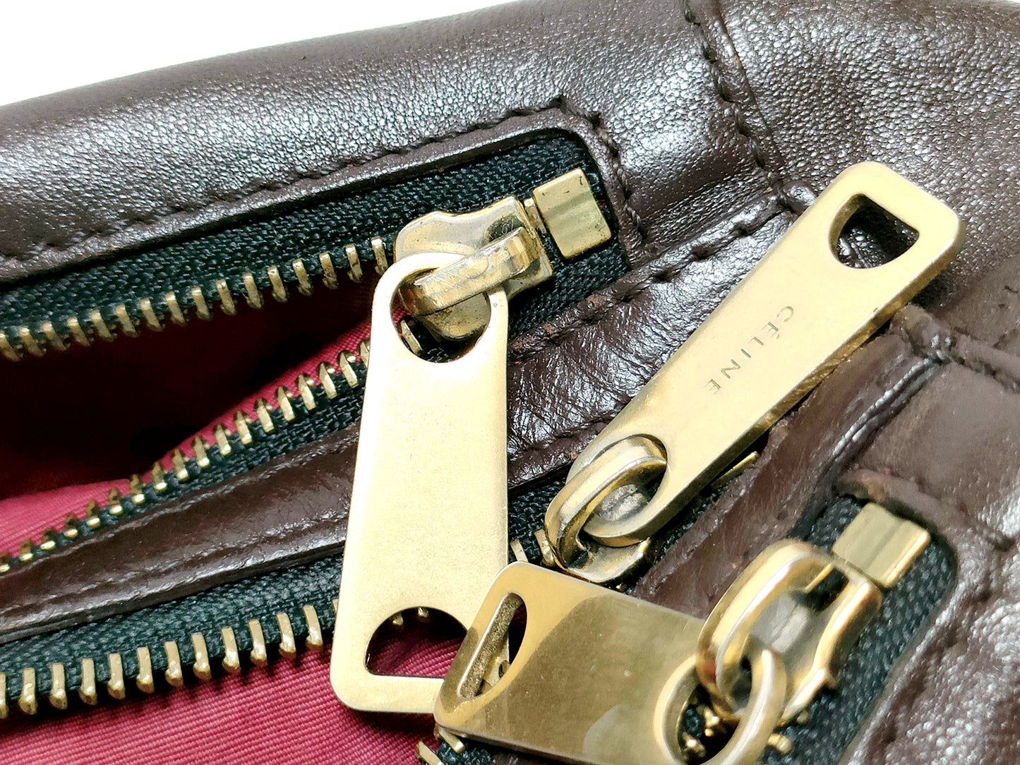 #1156 CELINE Dual Leather Trio Bag