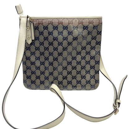 #1216 GUCCI GG Supreme Messenger Crossbody