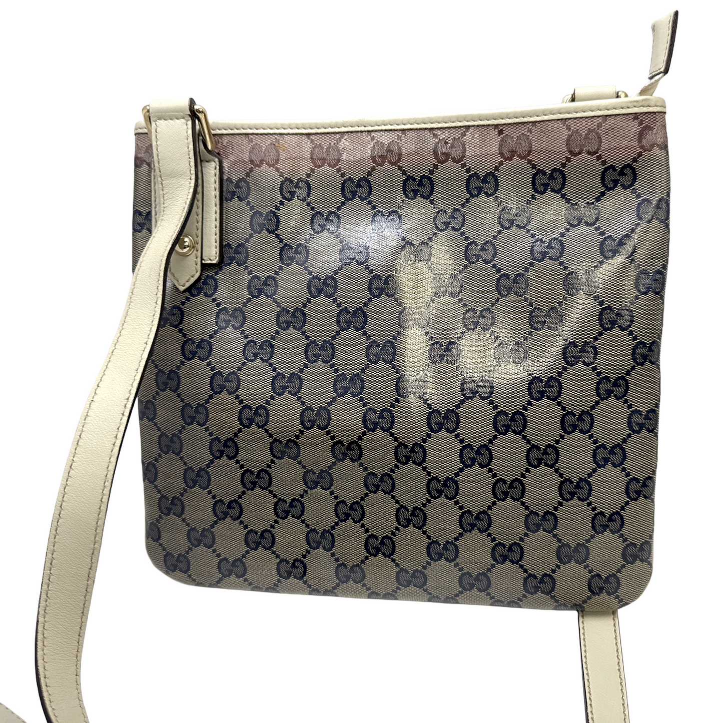 #1216 GUCCI GG Supreme Messenger Crossbody