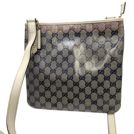 #1216 GUCCI GG Supreme Messenger Crossbody