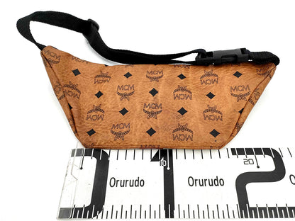 #1372 MCM Vintage Cognac Visetos Belt (Bum) Bag