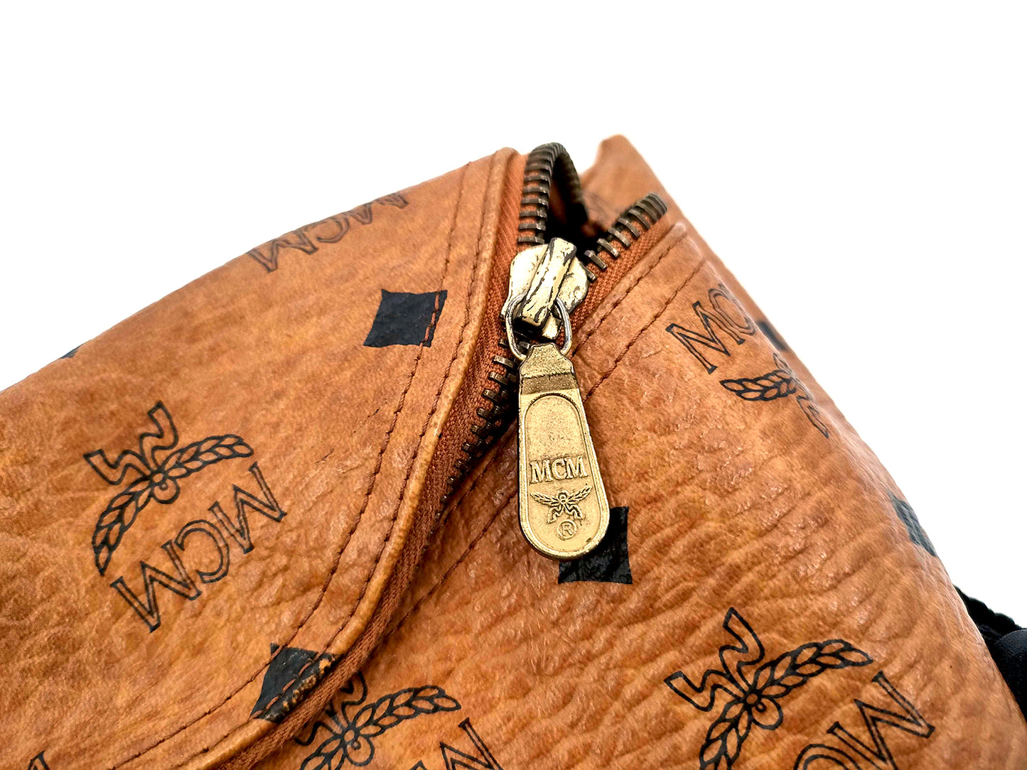 #1372 MCM Vintage Cognac Visetos Belt (Bum) Bag