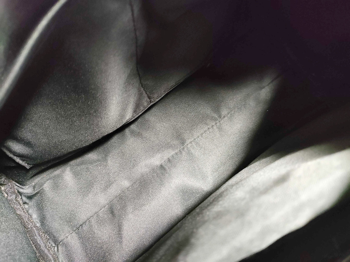 #1373 MARIO VALENTINO Grey Monogram Leather Boston Bag