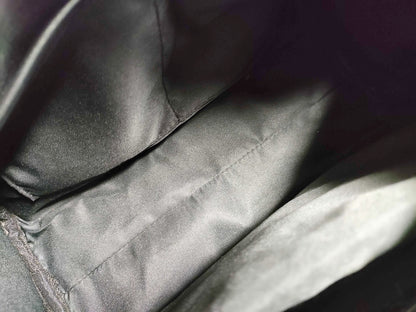 #1373 MARIO VALENTINO Grey Monogram Leather Boston Bag