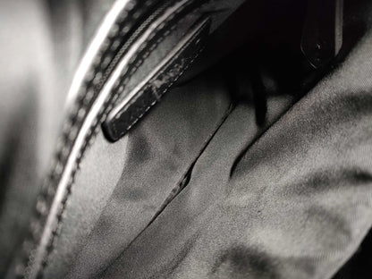 #1373 MARIO VALENTINO Grey Monogram Leather Boston Bag