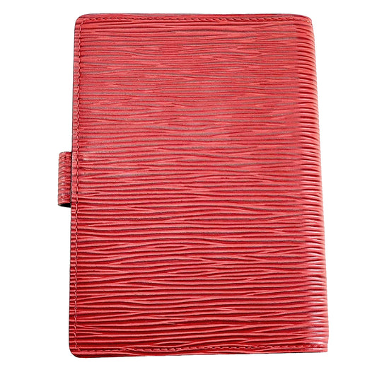 #1212 LOUIS VUITTON Red Epi Leather Agenda PM