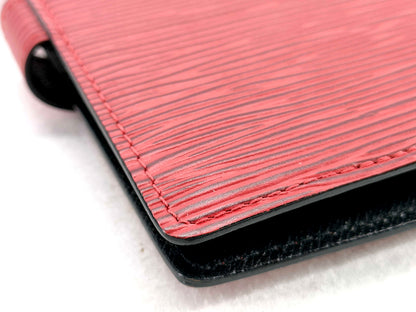 #1212 LOUIS VUITTON Red Epi Leather Agenda PM