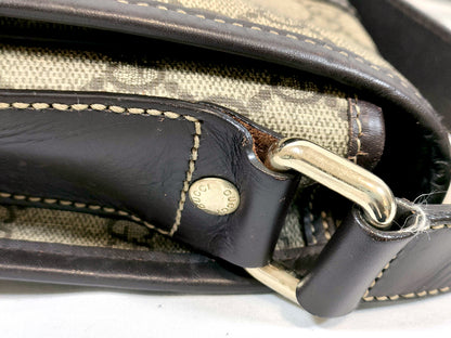 #1265 GUCCI GG Supreme Web Flap Messenger Bag