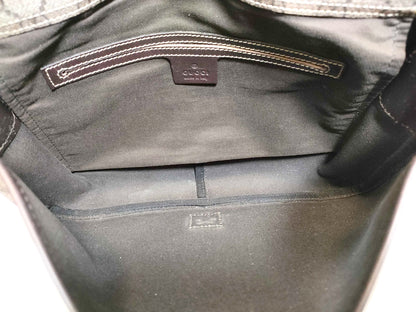 #1265 GUCCI GG Supreme Web Flap Messenger Bag