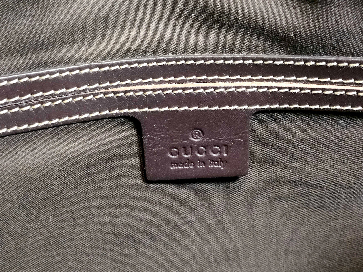 #1265 GUCCI GG Supreme Web Flap Messenger Bag