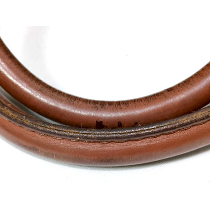 #1142 MCM Boston 32 Bag in Cognac Visetos