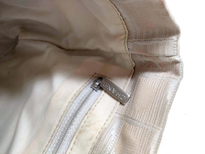 #1153 CHANEL Neutral Ligne Tote