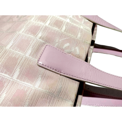 #1154 CHANEL Pink Ligne Tote