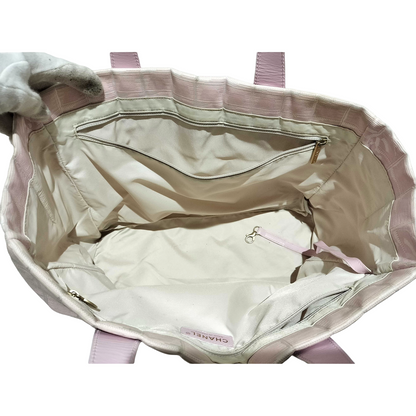 #1154 CHANEL Pink Ligne Tote