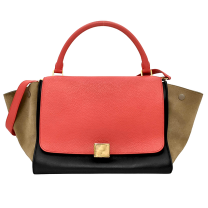 #1290 CELINE Tricolor Trapeze Bag