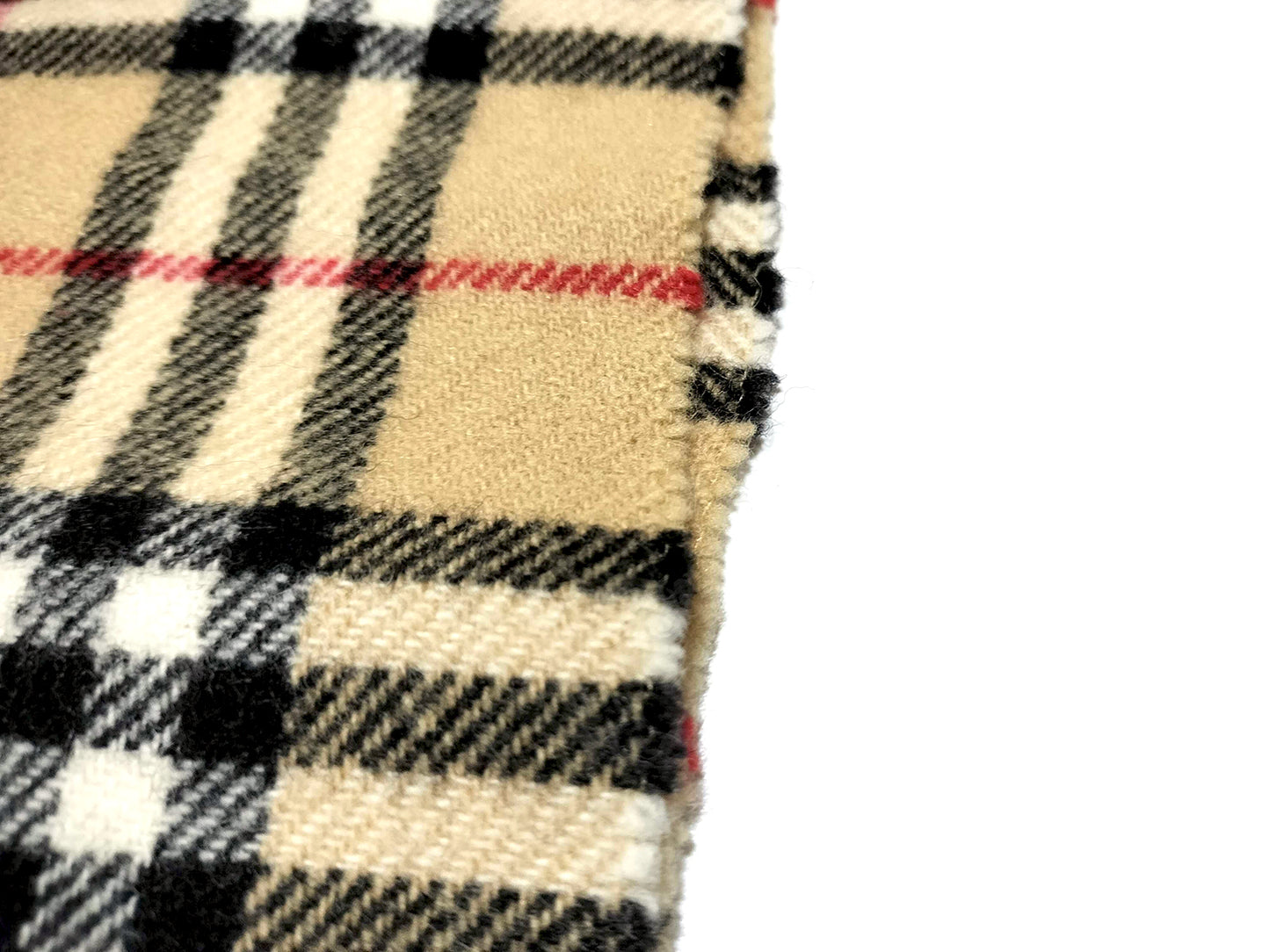 #1343 BURBERRY Archive Beige Check 100% Wool Lap Blanket
