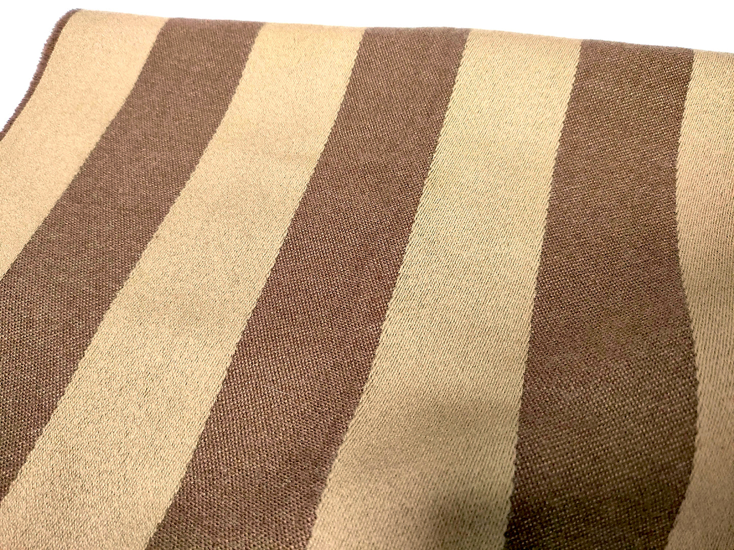 #1320 FENDI Zucca Pequin Stripe 100% Wool Scarf