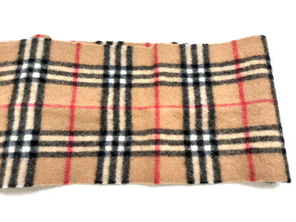 #1329 BURBERRY Vintage Archive Beige 100% Lambswool Scarf