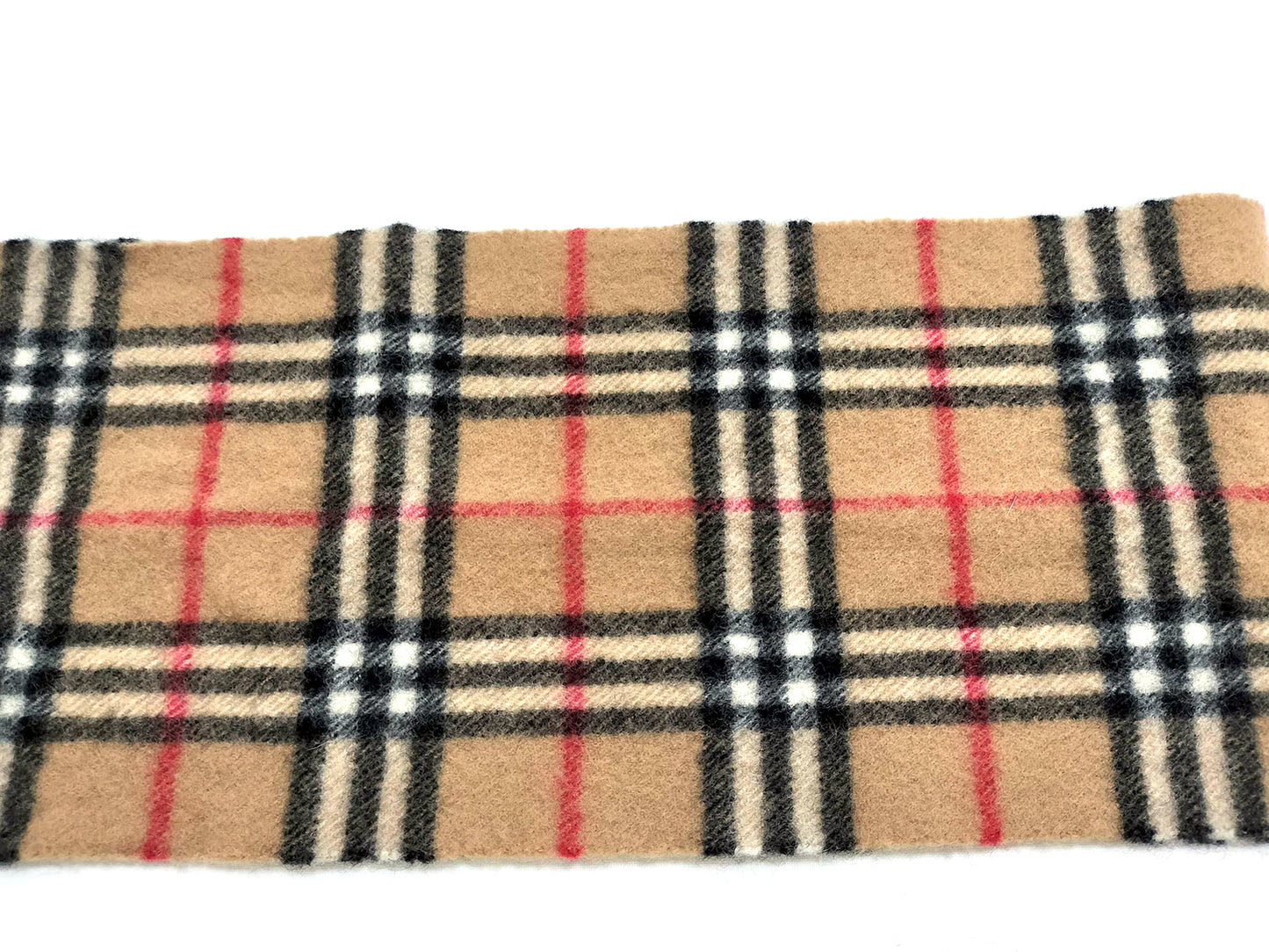 #1329 BURBERRY Vintage Archive Beige 100% Lambswool Scarf