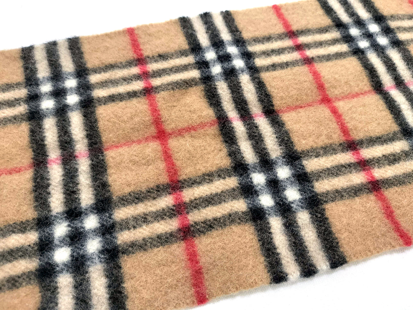 #1329 BURBERRY Vintage Archive Beige 100% Lambswool Scarf