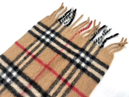#1329 BURBERRY Vintage Archive Beige 100% Lambswool Scarf
