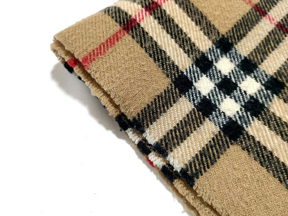 #1341 BURBERRY Vintage Archive Beige 100% Lambswool Scarf