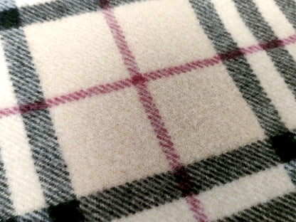 #1342 BURBERRY Archive Beige Check 100% Wool Scarf
