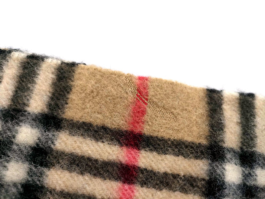 #1333 BURBERRY Vintage Archive Beige 100% Cashmere Scarf