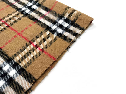 #1324 BURBERRY Vintage Archive Beige Check 100% Lambswool Scarf