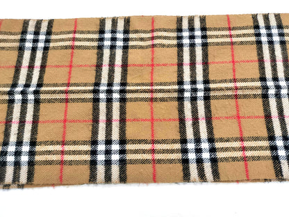 #1324 BURBERRY Vintage Archive Beige Check 100% Lambswool Scarf